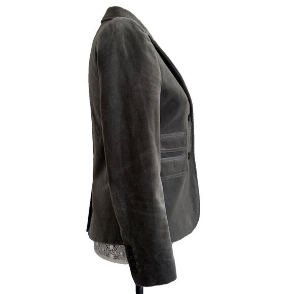 J. Crew Schoolboy Sage Velvet Single Breasted 2 Button Blazer,Jacket size 2 - Picture 9 of 15